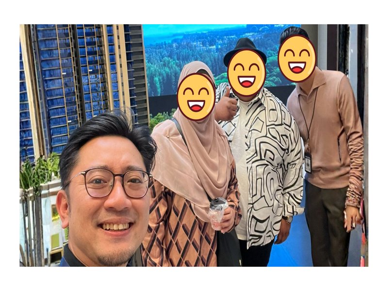 Hisyam and Sabrina with Hakim